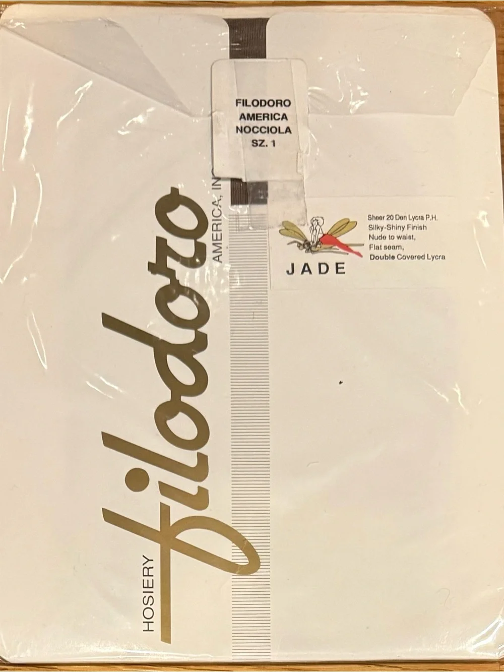 Vintage Lot (3) Filodoro Jade Hosiery NIP Control Shimmer Small & Sz 1 Italy